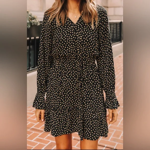 Amazon | Dresses | Fashion Jackson For Amazon The Drop Dress Size Medium  Color Black And Tan | Poshmark